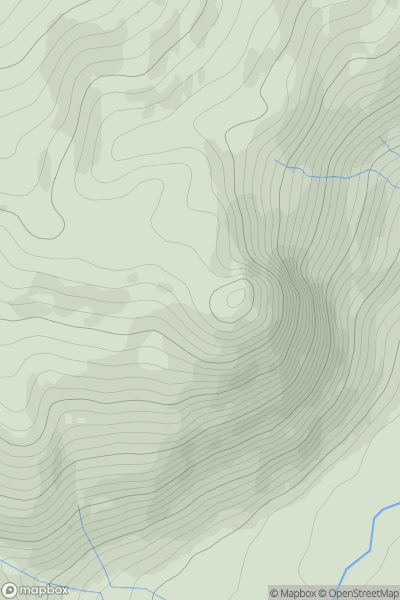 Thumbnail image for Creag na h-Iolaire [Kyle of Lochalsh to Garve] [NH175498] showing contour plot for surrounding peak
